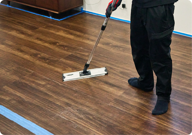 下地剤塗布作業